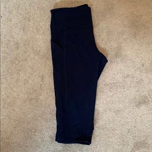 Navy Cropped Leggings
